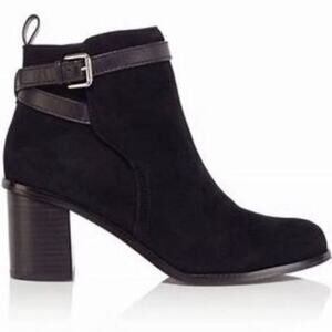 Karen Millen Suede Buckle Ankle Boot 2.5 Heel 9/40